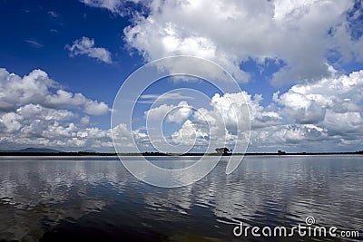Rufiji River in Southern Tanzania Stock Photo