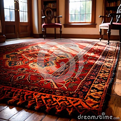 Rug , floor covering carpet home furnishing Stock Photo