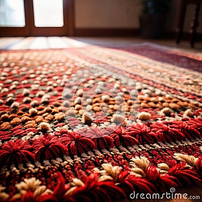 Rug , floor covering carpet home furnishing Stock Photo