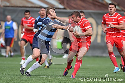 Rugby action Editorial Stock Photo