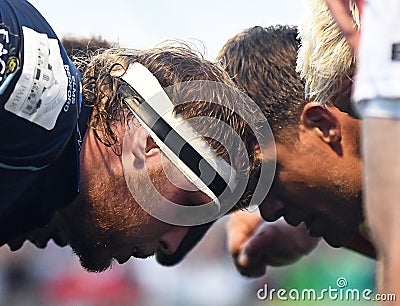 Rugby action Editorial Stock Photo