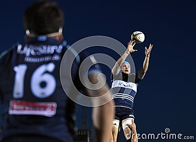 Rugby action Editorial Stock Photo