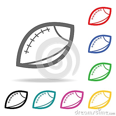 Rugby ball. Element of sport multi colored icon for mobile concept and web apps. Icon for website design and development, app deve Stock Photo