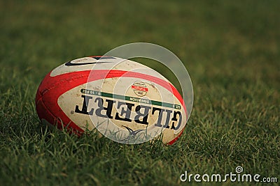 Rugby ball Gilbert Editorial Stock Photo