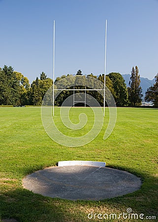 Rugby Field Stock Photo