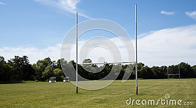 Rugby Field Stock Photo