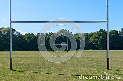 Rugby Field Stock Photo