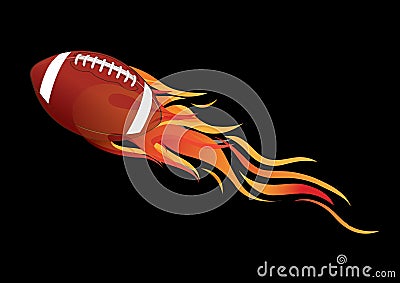 Rugby fire Vector Illustration