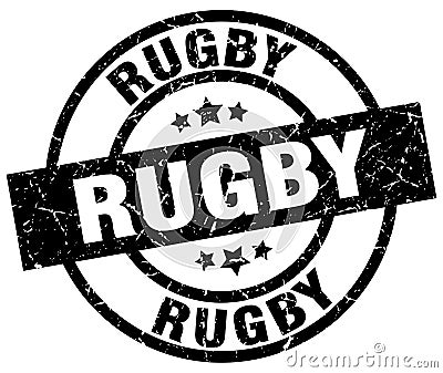 rugby stamp Vector Illustration