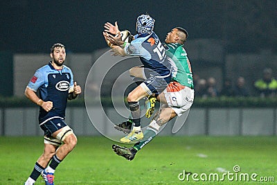 Rugby Guinness Pro 14 Benetton Treviso vs Cardiff Blues Editorial Stock Photo