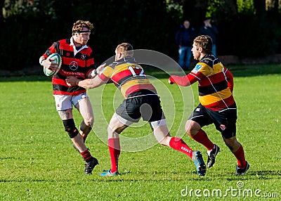 Rugby match. Seghill versus South Shields. Editorial Stock Photo