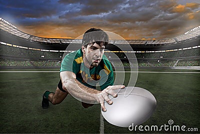 Rugby player Stock Photo