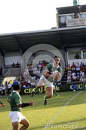 Rugby Romania - Brasil Editorial Stock Photo