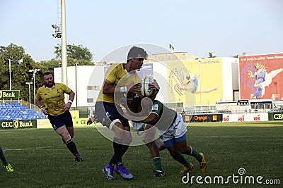 Rugby Romania - Brasil Editorial Stock Photo