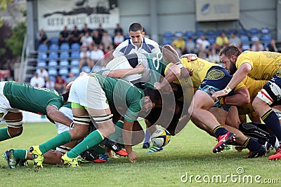 Rugby Romania - Brasil Editorial Stock Photo