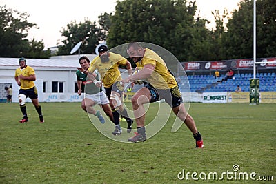 Rugby Romania - Brasil Editorial Stock Photo