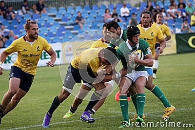 Rugby Romania - Brasil Editorial Stock Photo