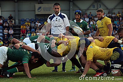 Rugby Romania - Brasil Editorial Stock Photo