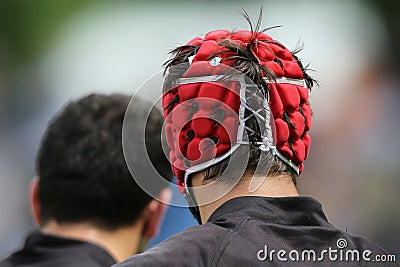 Rugby scrum cap Stock Photo