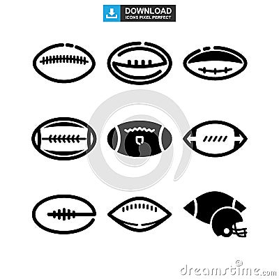 Rugby sport icon or logo isolated sign symbol vector illustration Vector Illustration