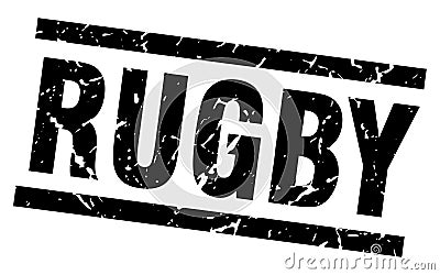 rugby stamp Vector Illustration