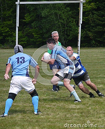 Rugby Tournament in Central New Hampshire Editorial Stock Photo