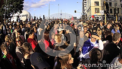 Rugby World Cup fans supporters Editorial Stock Photo