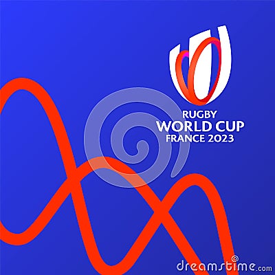 Rugby World Cup 2023 France logo Vector Illustration