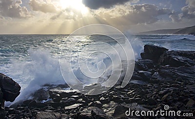 Rugged Coastline Stock Photo