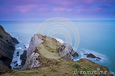 Rugged Devon coastline Stock Photo