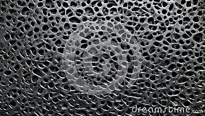 rugged meshed steel surface for 3d design. ai generated Stock Photo