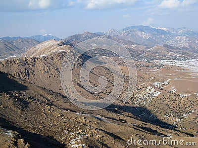 Rugged Mountains of Eastern Afghanistan Stock Photo