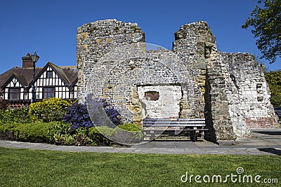 Ruin of Blackfriars in Arundel Stock Photo