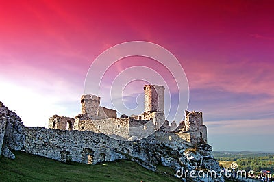 Ruin castle Stock Photo