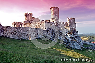 Ruin castle Stock Photo