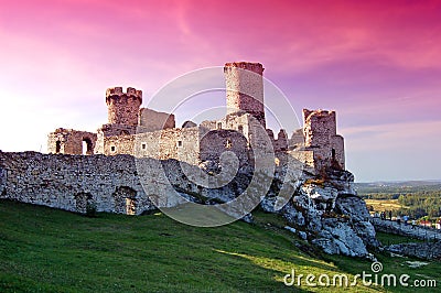 Ruin castle Stock Photo