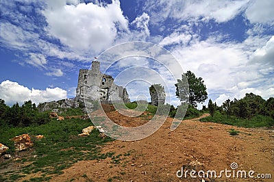 Ruin castle Stock Photo