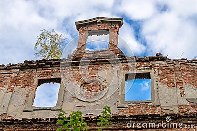 Ruin of a castle Stock Photo