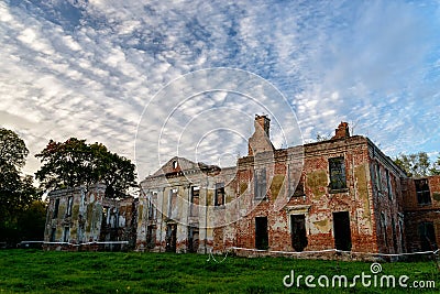 Ruin of a castle Stock Photo