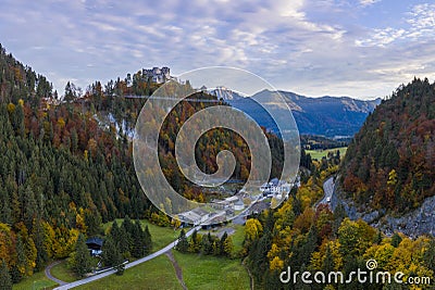 Ruin castle ehrenberg in ferienregion reutte and fortress klause Stock Photo