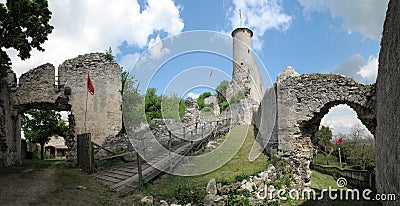 Ruin castle Falkenstein Stock Photo