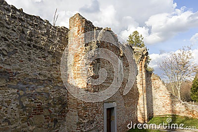 Ruin church in Radpuszta Stock Photo