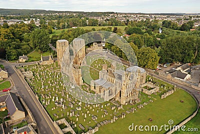 Ruin of medieval Elgin cathedral in Scotland Editorial Stock Photo