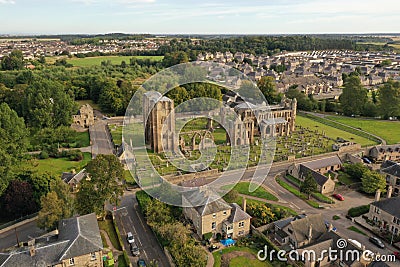 Ruin of medieval Elgin cathedral in Scotland Editorial Stock Photo