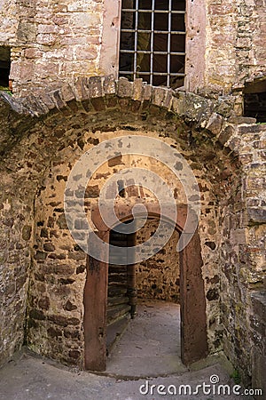 Ruin Schoenrain in the Spessart Stock Photo