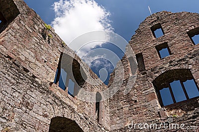 Ruine Schoenrain im Spessart Stock Photo