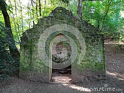 Ruined buildings Shropshire Stock Photo