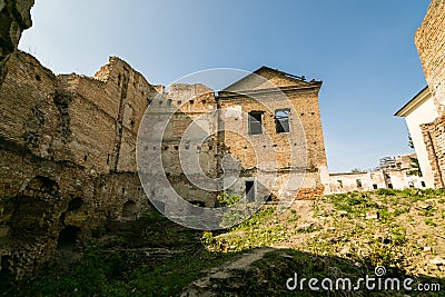 Ruined old Klevan castle, Rivne oblast. Ukraine Stock Photo