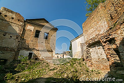 Ruined old Klevan castle, Rivne oblast. Ukraine Stock Photo