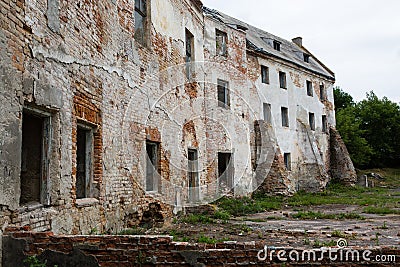 Ruined old Klevan castle, Rivne oblast. Ukraine Stock Photo